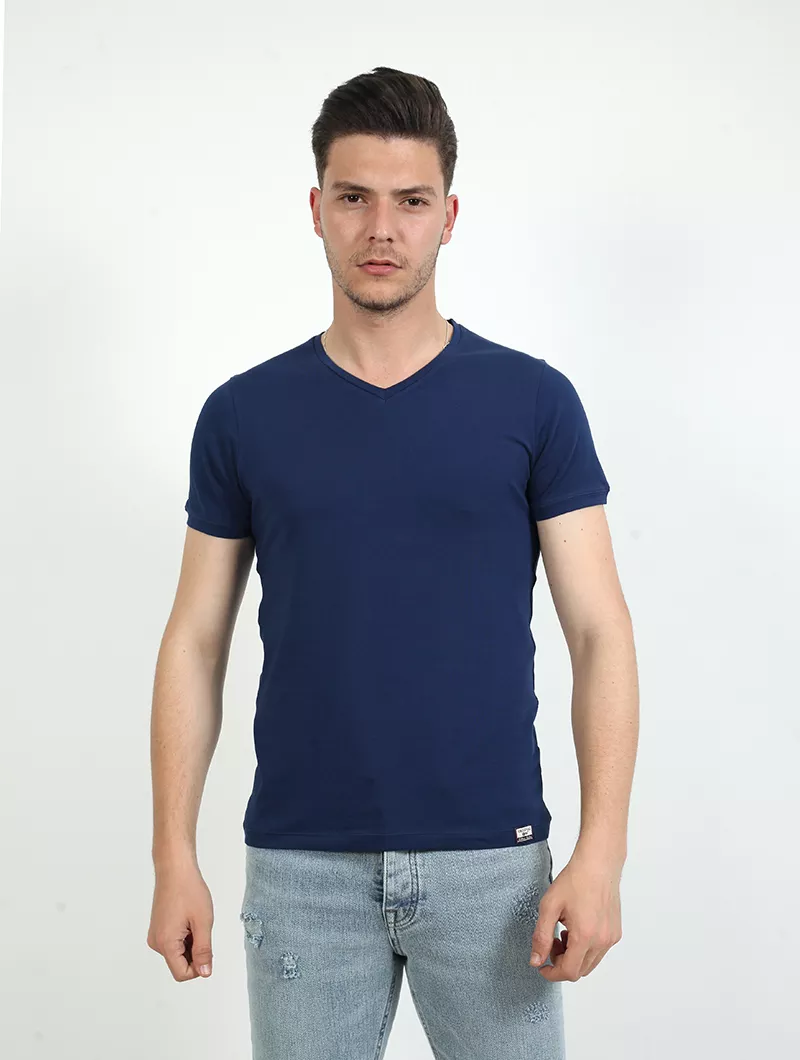 Tee shirt basique col V